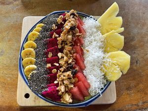 Green smoothie bowl, $4  at Brother Bong in Siem Reap