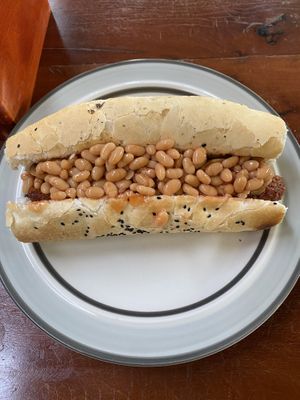 Vegan breakfast baguette  at Brother Bong in Siem Reap
