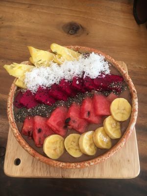 Chocolate smoothie bowl  at Brother Bong in Siem Reap