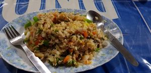 Rice with vegetables at Sabaidee Odisha in Houaphanh