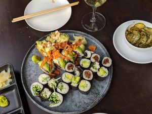 One off each vegan options at Kai Sushi - Lessing in Zurich