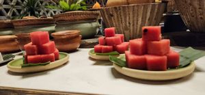 Watermelon nice to keep you hydrated at Sadhu in Hanoi