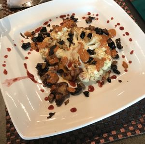 Cauliflower “Steak” at Fresh Harvest Restaurant in Davidsville