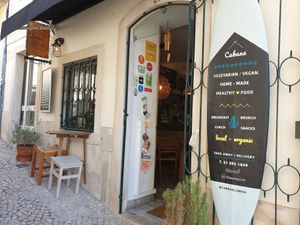 View from the street at Cabane  in Lisbon