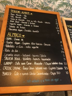 Menu   at Cabane  in Lisbon