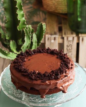 Vegan and sugar free chocolate cake !  at Cabane  in Lisbon