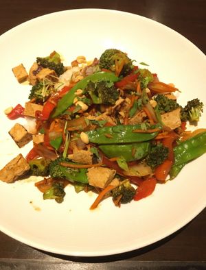 Vegan Stir Fry. Lunch service is nice and fast. at CRAVE in Eden Prairie