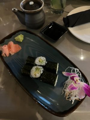 Vegan Maki Roll appetizer. Appropriate price for the portion size. at CRAVE in Edina