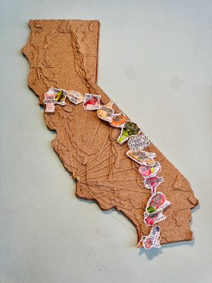 Food source locations   at Sally Loo's Wholesome Cafe in San Luis Obispo
