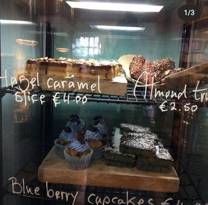 Our vegan and GF goody fridge. at Little Cheese Shop in Tralee