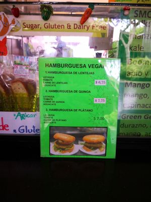 Vegan Burger  at Jungle Juice in Panama City