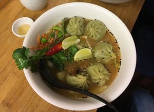 vegan dumpling soup  at Negishi - Niederdorf in Zurich