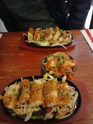 Terryaki tofu at Korean BBQ & Vegan in East London
