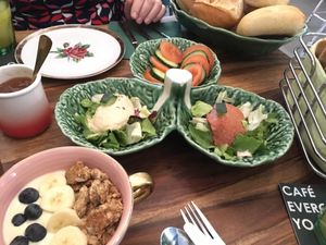 Vegan breakfast buffet (2/2) at Café Evergreen in Duisburg