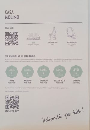  at Molino Pizzeria Ristorante in Dietikon