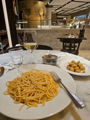 Al pesto pasta ( they had to adjust the ingredient as per my preferences as this dish was not available) at Molino Pizzeria Ristorante - Balexert in Geneva