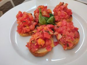 Bruschetta at Molino Pizzeria Ristorante in Geneva