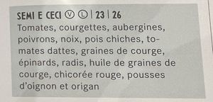 Menu  at Molino Pizzeria Ristorante in Vevey