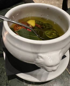 Chilli oil  at Molino Pizzeria Ristorante in Vevey