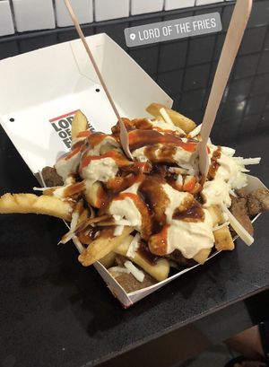 Halal snack pack   at Lord of the Fries - King St in Melbourne