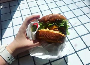 Big spicy with beyond meat at Lord of the Fries - King St in Melbourne