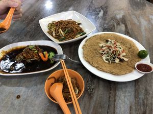 Overall meal $23 at Lin Lin Vegetarian Delight 霖霖素食 in East Singapore