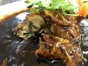 Upclose of self made fish at Lin Lin Vegetarian Delight 霖霖素食 in East Singapore