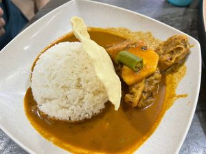 Assam rice - $4.50 very nice  at Lin Lin Vegetarian Delight 霖霖素食 in East Singapore