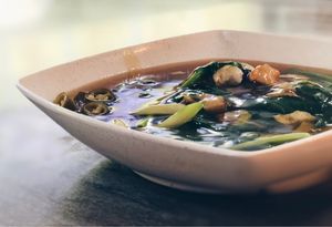 Hor fun in gravy ($4) at Lin Lin Vegetarian Delight 霖霖素食 in East Singapore