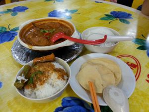 For your info, $11 with two rice. Warning: Rather spicy! at Lin Lin Vegetarian Delight 霖霖素食 in East Singapore