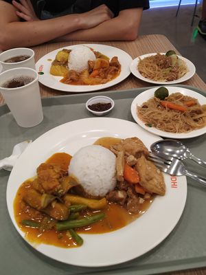 Rice, 2 options, noodles 119php at Bodhi in Metro Manila