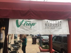 Sign at V-Trap Kitchen & Lounge in Wilmington