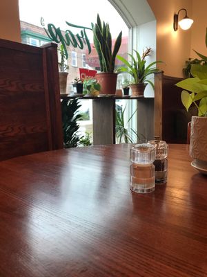 Front window at V-Trap Kitchen & Lounge in Wilmington