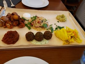 Mesa platter  vegan and glutenfree too! at Simbiosa in Hamburg