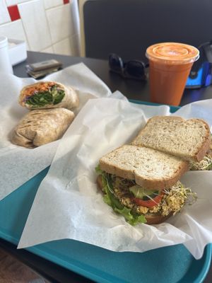 Lunch for this vegan couple! #Veganuary at Big Al's Healthy Foods in Tulsa
