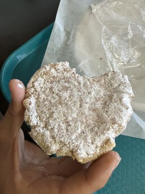 My husband’s vegan cookie!  They had a nice selection of vegan sweets. #Veganuary at Big Al's Healthy Foods in Tulsa