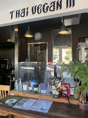 Order at counter at Thai Vegan III in Pacific Palisades
