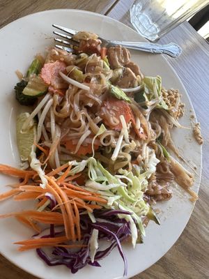 Pad thai  at Thai Vegan III in Pacific Palisades
