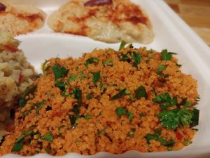 Cous cous at Vegan Community Kitchen in Apex