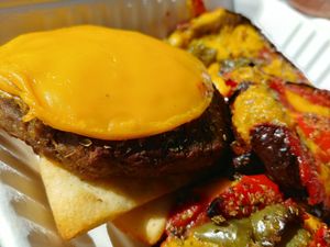 Eggplant parmesan at Vegan Community Kitchen in Apex