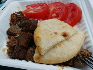 Tas Kebab at Vegan Community Kitchen in Apex