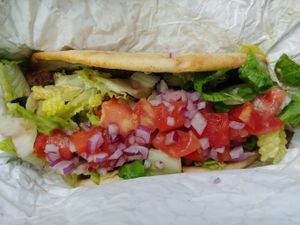 Gyro: yum at Vegan Community Kitchen in Apex