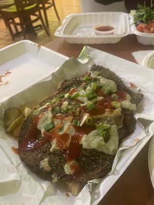 Fries & Kebab  at Vegan Community Kitchen in Apex