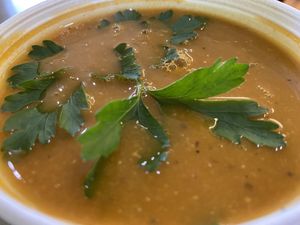 Red Lentil Soup  at Vegan Community Kitchen in Apex