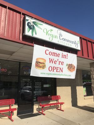 Outside  at Vegan Community Kitchen in Apex