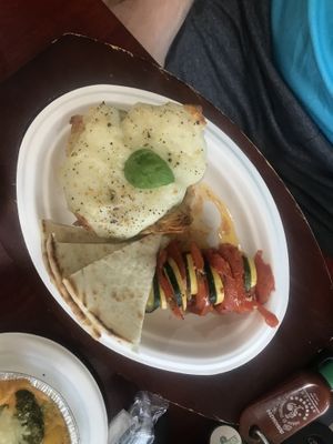 Shepard’s pie and veggies  at Vegan Community Kitchen in Apex