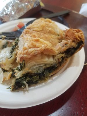 Spanikopta at Vegan Community Kitchen in Apex