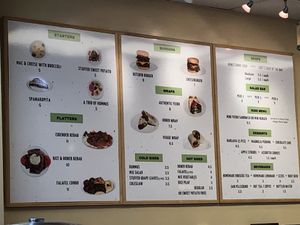 The menu at Vegan Community Kitchen in Apex