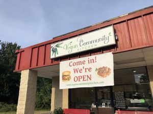 The outside at Vegan Community Kitchen in Apex