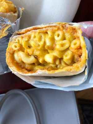 Mac 'n Cheez Burrito at Vegan Community Kitchen in Apex